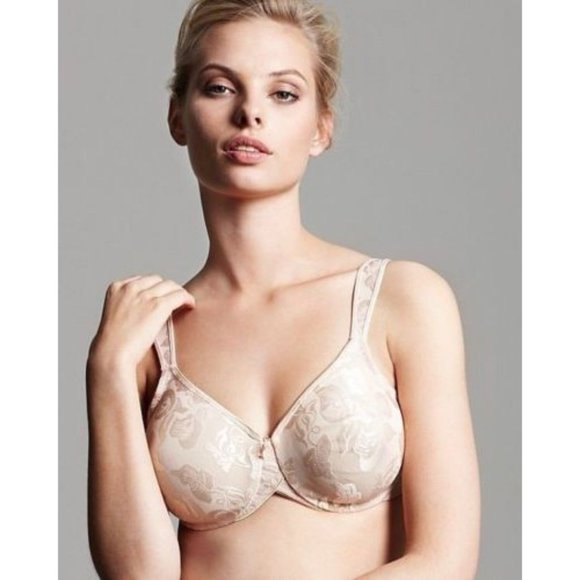 WACOAL Awareness Full Unpadded Underwire Bra Beige Nude 34DDD #85567 NEW - Picture 3 of 9